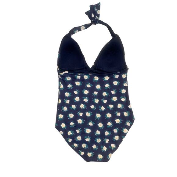 Draper James Lands’ End One Piece Blue Floral Print Bathing Suit 12 Swimsuit - Picture 5 of 9